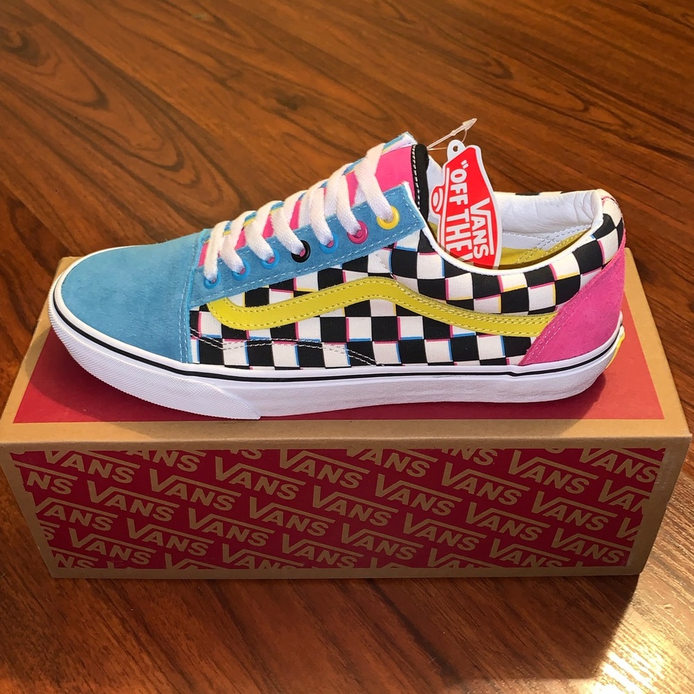 ON HOLD FOR CUSTOMER. COPY - Vans Old Skool Crazy Check Men’s 9.5 / Women’s 11.0